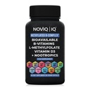 11-in-1 Metilada B-Complex Suplemento: 680mcg L-Methylfolate(5-MTHF) Thiamine(B1) Riboflavin(B2) Pyridoxal(B6) Methylcobalamin(B12) - VegD3® + Nootropics - 1,100mg+ Servir - 60 Cuenta