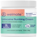WELMATE 5% Lidocaine Hemorrhoid Relief Cream, Maximum Strength Anorectal Cream, 5,5 oz