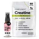 Complemento Triple B12 Spray &amp; Creatine Bundle – Vegan B12 Suplementación y rendimiento muscular