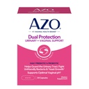 AZO Dual Protection, Urinary + Vaginal Support, Prebióticos y Probióticos para Mujeres*, comienza a trabajar dentro de 24 horas, Non-GMO, 30 Conde