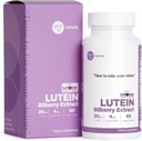 Lutein 20mg con Zeaxanthin 4mg y Bilberry Extract 100mg, Vitamina, Apoya Visión y Salud Macular, LUTEMAX 2020, No GMO, Vegan, Gluten Gratis - 60 Servimientos