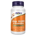 AHORA Suplementos Alimentarios, Aloe 10,000 " Probióticos con 10-Strain (5 billón) Blend Probiótico, 60 cápsulas Veg
