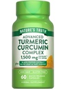 La verdad de la naturaleza Turmeric Curcumin ← 60 cápsulas ← con Black Pepper Extract, Olive Leaf " Tart Cherry ← Non-GMO " Gluten Free Supplement