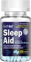 HealthA2Z Sleep Aid 200 Caplets ← Diphenhydramine HCl 25mg  Orientaciones para dormir duramente seguras