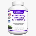 Nutracéuticos híbridos Capsules de arándano negro, con Echinacea, Turmeric, Ajo, Zinc, Vitaminas C, E y B6, Probióticos y L-Glutamina (60 cápsulas)