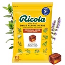 Ricola Original Herb Cough Drops, 115 Conde, Cough Suppressant & Throat Relieving Drops with Naturally Sourced Menthol, Pleasing Herbal Taste for Coughs & Throat Irritation Symptom Relief