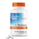 Doctores Mejor suplemento de tirosina para hombres &amp; mujeres - L-Tyrosine 500mg cápsulas, soporte cerebral para adultos, Aminoácidos Apoyo 500 mg, Precursor para la producción de tiroxina por tiroides - 120 caps