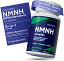 Suplemento Liposomal NMNH para la energía de las mujeres: NMN Alternative + Trans-Resveratrol + TMG ← Boosts NAD+ Levels, Cellular Regeneration & Radiant Skin - 60-Day Anti-Aging Formula