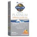 Garden of Life Minami Supercritical Platinum Omega 3 Fish Oil Suplemento - Orange, 30 Softgels, Ultimate Once Daily Fish Oil Omega 3 for Heart &amp; Brain Health, 1100mg Omega-3 + 1,000 IU Vitamin D3