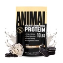 Animal Whey Isolate Protein Powder - Cargado para Pre &amp; Post Workout Muscle Builder y recuperación con enzimas digestivas para hombres y mujeres - 25g Proteína, gran sabor, bajo azúcar - Cookies &amp; Cream 10 libras
