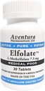 ELFOLATE® 7.5mg L-Methylfolate Metil Folate Methylfolate Medical Food Supplement Professional Strength Active Pure Potent 30 Tablets