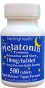Melatonina 500 cuentan 10 mg rápido disuelve Vegan Super fuerza