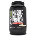 NutraBio Muscle Matrix Protein Powder - 25g of Protein Per Scoop - Whey Isolate and Micellar Casein Combo for Fast and Slow Release - Vanilla - 2 libras, 28 piezas