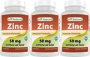 Mejor natural Zinc Suplemento como Zinc Gluconate 50mg 240 Tablets Pack de 3