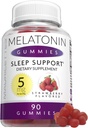 Melatonin Gummies for Kids and Adults - 5mg Sleep Support Aid for Better Sleeping Quality, Great-Tasting, Ideal para niños, adolescentes y adultos 90 5 mg Gummy's