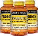Masón Probiótico Natural con Prebiótico, 120 Day Supply for Normal Digestive Function & Mejorado Gut Health, 3 Pack