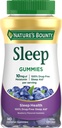 Rebote de la naturaleza 10 mg Melatonin Gummy, 100% suplemento de sueño libre de drogas, 10 mg, Blueberry, 140 Ct