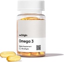 Omega 3 EPA &amp; DHA, Fish Oil 1000mg por Serving, Supports Heart, Brain, Skin &amp; Eye Health, No Burp-Back, 30 Softgels, 30 Day Supply