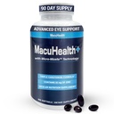 Macuhealth Plus+ Suplemento de Vitaminas Oculares para Adultos - 90 Day Supply with Lutein, Zeaxanthin, and Meso-Zeaxanthin - Unflavored, Vitamina para Ojos