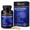 Suplementos cerebrales sin edad para la memoria y el enfoque " Mejora cognitiva " ← Suplemento cerebral nootrópico para hombres " Las mujeres que viven soportan la claridad mental " Neuro Salud , incluyendo vitamina B6, B12, 60 cápsulas
