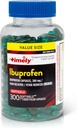 Lágrimas de hora, INC. Ibuprofeno a tiempo 200mg - 300 Softgels líquidos - Tablas de alivio de dolor y reducción de fiebre - para el alivio de dolor de cabeza, dolor menstrual, dolor de dientes dolores musculares