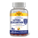 Country Life Lutein Gummies with Lutemax 2020, 60 Ct, Chewable Natural Eye Support Supplement, Marigold Lutein, Zeaxanthin, Eye Health &amp; Macular Support, Non-GMO, Natural Fruit Pectin, Vegan