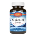 Carlson - Aceite de Salmón Completo, 700 mg Omega-3 + Astaxanthin, Soporte cardiovascular, Función cerebral " Salud Conjunta, 60 Softgels