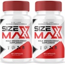 rize labs Size Max Pills for Hombre, Size Max Natural and Effective Capsules, Size Max Supports The Body to Perform Longer and Better, Size Max Supplement Reviews (120 Capsules) (Pack of 2)