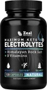Suplemento de Keto Electrolyte (120 cápsulas) Maximum Keto Electrolytes Suplementos Píldoras w Sal de Himalaya Rosa, vitaminas B, Magnesio y suplemento de potasio - Píldoras de sal y tabletas de electrolito
