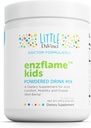 Little DaVinci Enzflame Kids - Powder Drink Mix Suplemento para apoyar el músculo y el confort conjunto, la movilidad y la salud inmunitaria* - Con Calcio, Sodio, Enzymes, DMG, y Más - Orange Flavor - 30 Servimientos