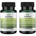 Swanson Berberine Advanced Enhanced Absorption - Destacando Berbevis 550 mg 30 Veg Caps (2 Pack)