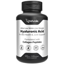 Naturalis Ácido Hialurónico 200mg, 10x Mejor Absorción Ultra Baja Peso molecular con Collagen, Biotina, Selenium &amp; Vitamina E Silencioso Cabello, Esquí, uñas &amp; Suplementos Conjuntos TEN 120 Softgels