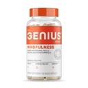 The Genius Brand Genius Mindfulness - Suplemento de salud cerebral - Supports Healthy Mindsets - Calm, Energy, Memory " Focus Support - Ashwagandha, NeuroFactor " Más - 30 píldoras vegetarianas