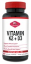 Laboratorios Olímpicos Vitamina K2 + D3, 60 Serviciones, Apoyos Sistema Inmunitario, Bono y Soporte Corazón, 60 cápsulas Vegan