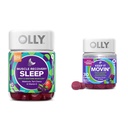 OLLY Muscle Recovery Sleep Gummies with Melatonin, Tart Cherry & Vitamin D, Constipation Relief Gummies with Rhubarb, Prunes &amp; Amla - 40 &amp; 30 Count