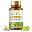 Orgánica Veda Amla Fruit Capsules, 20 X Concentrated Amla Berry Juice Extract Natural Vitamina C Suplemento - Potent Antioxidantes, Inmunity, Skin Radiance - Vegan Vitamina C Amla Powder Capsule 120