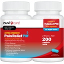 Extra Strength Pain Relief PM - Acetaminophen 500mg &amp; Diphenhydramine 25mg - Comparación con Tylenol PM Extra Strength Sleep Aid - Adult PM Doin Reliever for Nighttime Aches &amp; Pains (100 Tablets)