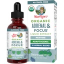 MaryRuth Organics - USDA Organic Brain Nootropic Supplement for Adults with Ginkgo Biloba &amp; Astragalus TEN Focus &amp; Adrenal Support Silencio Brain &amp; Memory Drops ← Vegan ← Non-GMO TEN Gluten Free TEN 30 Servings