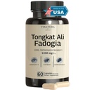 Tongkat Ali Fadogia Agrestis - 1200mg, mejorado con Nitric Oxide Booster Suplemento, Longjack Tongkat Ali para Hombres, *USA Hecho y probado*, 60 cápsulas
