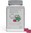 SmartyPants Kids Mineral Chews: Magnesium Citrate &amp; Calcium Supplement with Vitamin D3, Vitamina C, K2, Zinc &amp; Selenium for Immune Support, 60 Conde (30 Day Supply)
