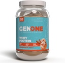 GenOne Whey Protein Powder Isolate, 25g Protein y 6.5g BCAAs por Serving, Cinnamon Roll, Low Carb, Fast Digesting, 30 Servings, 2.25 LB