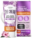 LilyAna Naturals Eye Cream for Dark Circles and Puffiness, Under Eye Cream for Wrinkles and Bags, Anti Aging - ayuda a mejorar la sequedad; for Sensitive Skin - 1.7 oz - Made in USA