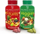 Todos producen frutas y verduras Suplementos, 90 cápsulas de frutas, 90 cápsulas de verduras