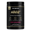 Maniaco de la Serie Negra Anabólica, Polvo de Pre-Workout, soporta óxido nítrico, bombas musculares y sintesis de proteínas* Explosión de frutas