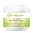 NerveReverse - Neuropatía Crema Alivio de Dolor para pies, manos, dedos de piernas. Grande 4 OZ. JAR. Crema de acción rápida, máxima fuerza con 4% Menthol, MSM, L-Carnitina, L-Arginina, Vitamina E, Vitamina B6