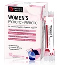 NATURE TARGET Probiotics for Women Probiotic Powder - 50 Billion CFUs, 13 Strains Supports for Digestive Vaginal Health, Bloating Relief, 30 Stick Packs