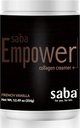Saba Empower Smart Collagen Coffee Creamer -Powered with Hydrolyzed Collagen, Peptides, Grass-Fed Butter, MCT from Organic Coconut, Supports Healthy Skin, Nails, Skin, and Joints. - 30 servicios