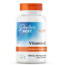 La mejor vitamina C del médico con Q-C, soporte inmunológico, no GMO, libre de gluten, soy libre, vegano 360 cápsulas vegetales