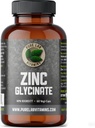 Zinc Glycinate 23 mg Suplemento - 60 cápsulas veganos por vitaminas de laboratorio puro - Sal de aminoácidos para piel sana y uñas - apoya el sistema inmunológico, próstata, visión - hecho en Canadá