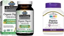 Jardín de la Vida Dr Fórmula Enzymes Digestivos con Papain, Bromelain &amp; Siglo XXI Papaya Enzyme Chewable Tablets, Tropical, 100 Conde